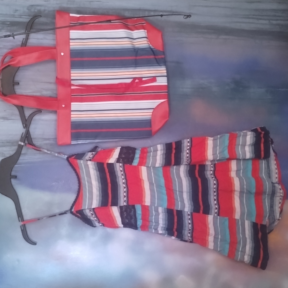 Ladies dress and handbag combo